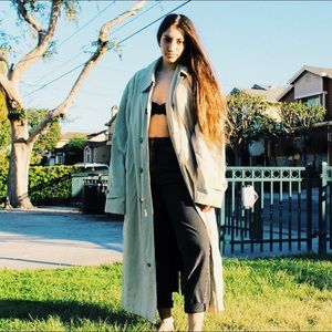 Winter nautica long line trench coat